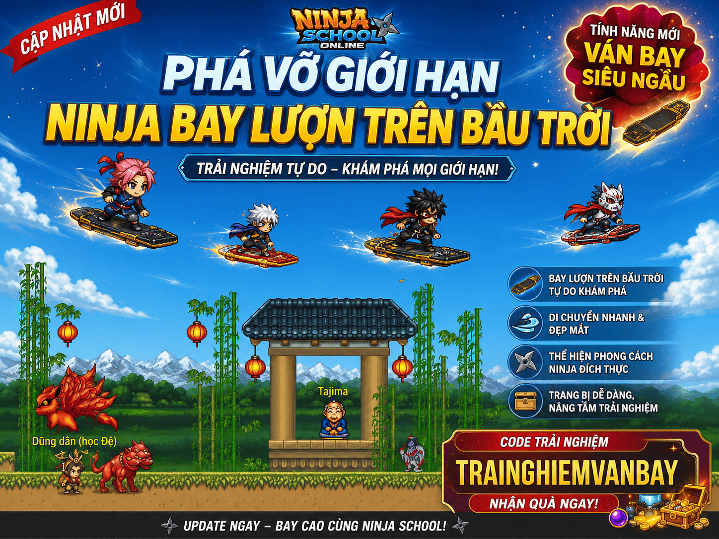CẬP NHẬT NINJA BAY LƯỢN
